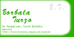 borbala turzo business card